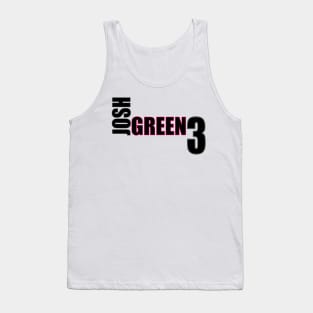 Josh Green '23 black text Tank Top